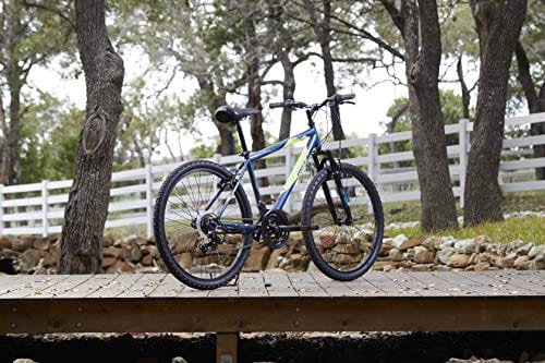 Huffy Hardtail Mountain Bike, Stone Mountain 26 inch, 21-Speed, Lightweight, Dark Blue
