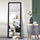 Elevens Full Length Door Mirror 43"x16" Large Rectangle Wall Mirror Hanging or Leaning Against Wall for Bedroom, Dressing and Wall-Mounted Polystyrene Frame Mirror - Black(No Stand)