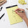 Amazon Basics Narrow Ruled 5 x 8-Inch Writing Pad - Canary (50 Sheet Paper Pads, 12 pack)