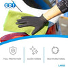 Powder-Free Vinyl Disposable Gloves, Black, 100-Pack (Medium)