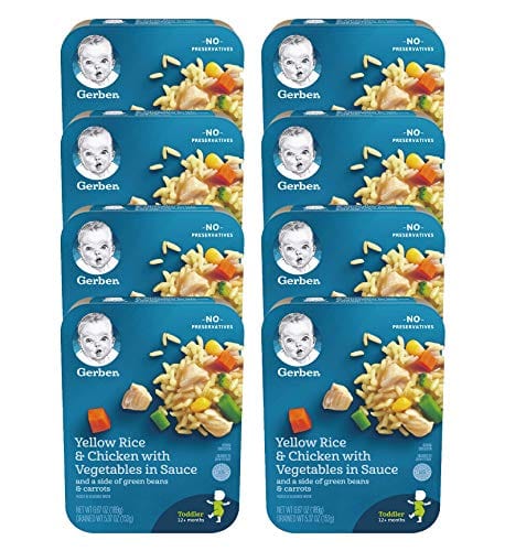 Gerber Lil' Entrees, Yellow Rice and Chicken (Pack of 8)