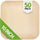 10" Palm Leaf Plates - Alternative to Disposable Bamboo Plates - Compostable, Biodegradable & Eco-Friendly Party Plates By Aevia (50 Pack, Square)