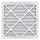 Aerostar Clean House 12x12x1 MERV 8 Pleated Air Filter Made in the USA Actual Size 11 3/4"x11 3/4"x3/4" 6 Pack,White