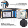TRAVANDO Mens Slim Wallet with Money Clip AUSTIN RFID Blocking Bifold Credit Card Holder for Men with Gift Box (Black)