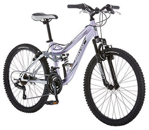 Mongoose Maxim Girls Mountain Bike, 24-Inch Wheels, Aluminum Frame, 21-Speed Drivetrain, Lavender