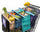 Lotus Trolley Bags -set of 4 -w/LRG COOLER Bag & Egg/Wine holder! Reusable Grocery Cart Bags sized for USA. Eco-friendly 4-Bag Grocery Tote. (Purple, Turquoise, Blue, Brown,)