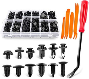 GOOACC 240PCS Bumper Retainer Clips Car Plastic Rivets Fasteners Push Retainer Kit Most Popular Sizes Auto Push Pin Rivets Set
