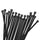 Hmrope 100pcs Cable Zip Ties Heavy Duty 8 Inch, Premium Plastic Wire Ties with 50 Pounds Tensile Strength, Self-Locking Black Nylon Tie Wraps for Indoor and Outdoor