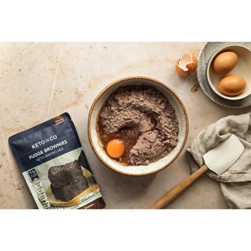 Keto Fudge Brownie Mix by Keto and Co | Just 1.1g Net Carbs Per Serving | Gluten free, Low Carb, Diabetic Friendly, Naturally Sweetened