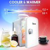 AstroAI Mini Fridge 4 Liter/6 Can AC/DC Portable Thermoelectric Cooler and Warmer for Skincare, Foods, Medications, Home and Travel, White