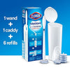 Clorox ToiletWand Disposable Toilet Cleaning System - ToiletWand, Storage Caddy and 6 Disinfecting ToiletWand Refill Heads (Packaging May Vary) (03191)