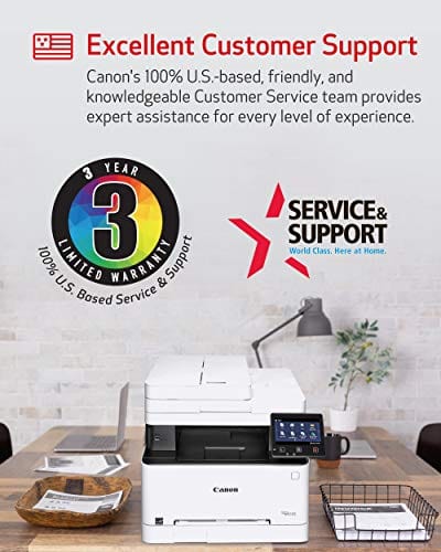 Color imageCLASS MF644Cdw - All-in-One, Wireless, Mobile-Ready, Duplex Laser Printer with 3 Year Warranty