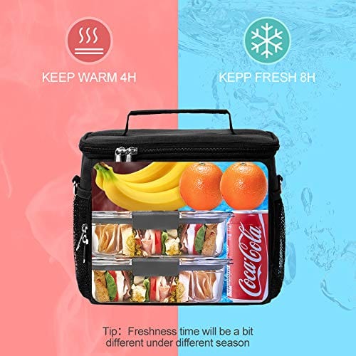 Insulated Lunch Bag for Women/Men - Reusable Lunch Box for Office Work School Picnic Beach - Leakproof Cooler Tote Bag