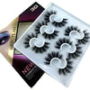 HBZGTLAD 6 Pairs Fluffy False Eyelashes Natural Faux Mink Strip 3D Lashes Pack (MDF-12)