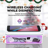 Cahot Fast UV Light Sanitizer Box , Portable Phone UVC Light Sanitizer with Extra Rack, Wireless Charging for Smart Phone, Deep UV Sterilizing Box for Cell Phone, Watches, Jewelry, Glasses