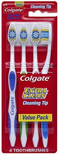 Colgate Extra Clean Full Head Toothbrush, Medium - 4 Count (Pack of 3)