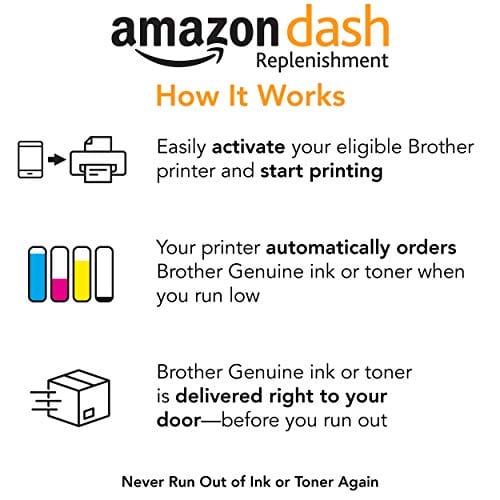 Brother Genuine Standard Yield Toner Cartridge, TN730, Replacement Black Toner, Page Yield Up To 1,200 Pages, Amazon Dash Replenishment Cartridge