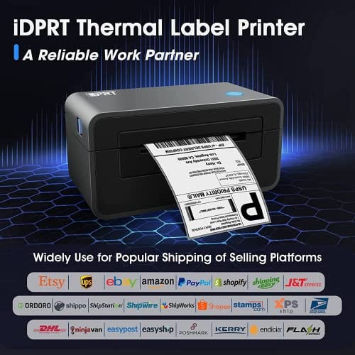 Thermal Label Printer - iDPRT SP410 Thermal Shipping Label Printer, 4x6 Label Printer