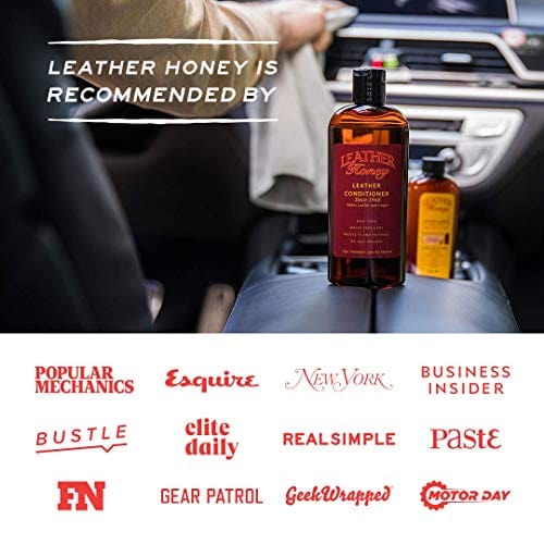 Leather Honey Leather Conditioner, Best Leather Conditioner Since 1968. for use on Leather Apparel, Furniture, Auto Interiors, Shoes, Bags