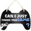 Gaming Sign Can I Just Finish This Game Bedroom Sign Game Controller Wood Sign Game Wood Sign Hanging Gamer Wooden Plaque