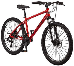 Schwinn High Timber ALX Youth/Adult Mountain Bike, Aluminum Frame and Disc Brakes, 26-Inch Wheels, 21-Speed, Red