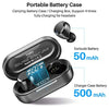 TOZO T12 Wireless Earbuds Bluetooth Headphones Premium Fidelity Sound Quality Wireless Charging Case Digital LED Intelligence Display IPX8 Waterproof Earphones Built-in Mic Headset for Sport Black