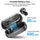 TOZO T12 Wireless Earbuds Bluetooth Headphones Premium Fidelity Sound Quality Wireless Charging Case Digital LED Intelligence Display IPX8 Waterproof Earphones Built-in Mic Headset for Sport Black