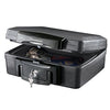 SentrySafe H0100 Fireproof Waterproof Box with Key Lock, 0.17 Cubic Feet, Black