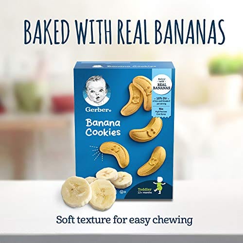 Gerber Banana Cookies, 5-Ounce Boxes (Pack of 12)