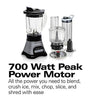 Hamilton Beach Wave Crusher Blender with 40oz Jar, 3-Cup Vegetable Chopper, and Portable Blend-In Travel Jar for Shakes and Smoothies, Grey & Black (58163)
