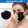 ZTANPS Face Mask,Pack of 50 Black Disposable Face Mask for Men & Women (Black)