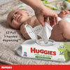 Baby Wipes, Huggies Natural Care Sensitive Baby Diaper Wipes, Unscented, Hypoallergenic, 10 Flip-Top Packs (560 Wipes Total)