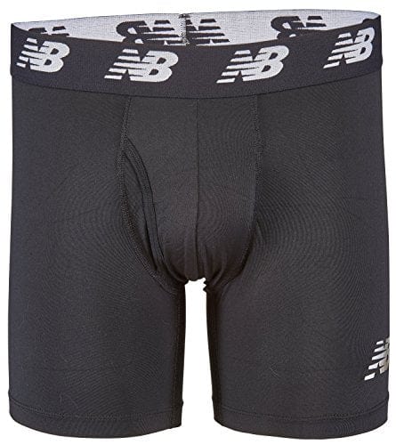 New Balance Men's 6" Boxer Brief Fly Front with Pouch, 3-Pack ,Black/Laser Blue/Team Royal, Large (36"-38")