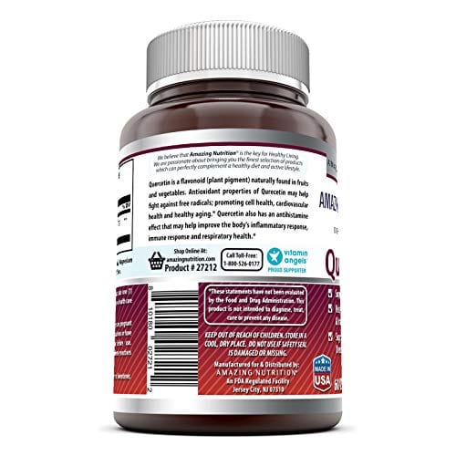 Amazing Formulas - Quercetin 500 Mg, 60 Vegetarian Capsules * Supports Cardiovascular Health