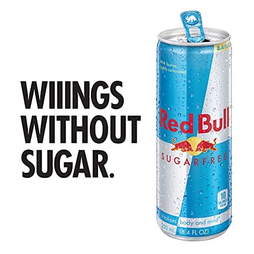 Red Bull Energy Drink Sugar Free 24 Pack of 12 Fl Oz, Sugarfree (6 Packs of 4)