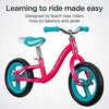 Schwinn Elm Girls Bike for Toddlers and Kids, 12-Inch Balance Bike, Pink