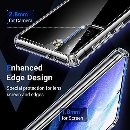 VANMASS [Military Grade Anti-Drop] Designed for Samsung Galaxy S21+ Plus 5G Case 6.7" [Optical Research Clear Material] Slim Phone Case Cover Compatible for Samsung S21 Plus - CrystalFort Series