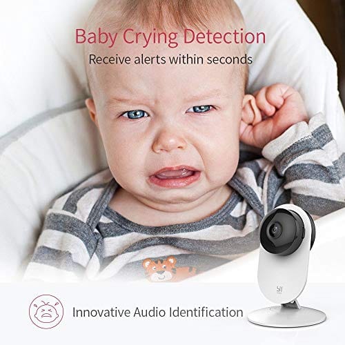 YI 4pc Security Home Camera Baby Monitor, 1080p WiFi Smart Indoor Nanny IP Cam with Night Vision, 2-Way Audio, Motion Detection, Phone App, Pet Cat Dog Cam - Works with Alexa and Google