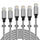 YEFOOT iPhone Charger [MFi Certified] 6Pack[3/3/6/6/6/10ft] Cable Compatible iPhone 12Pro Max/12Pro/12/11Pro Max/11Pro/11/XS and More-Silver&White