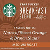 Starbucks Medium Roast Ground Coffee — Breakfast Blend — 100% Arabica — 1 bag (20 oz.)