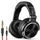 OneOdio Wired Over Ear Headphones Studio Monitor & Mixing DJ Stereo Headsets with 50mm Neodymium Drivers and 1/4 to 3.5mm Audio Jack for AMP Computer Recording Phone Piano Guitar Laptop - Black