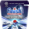 Finish Quantum Infinity Shine - 70 Count - Dishwasher Detergent - Powerball - Our Best Ever Clean and Shine - Dishwashing Tablets - Dish Tabs