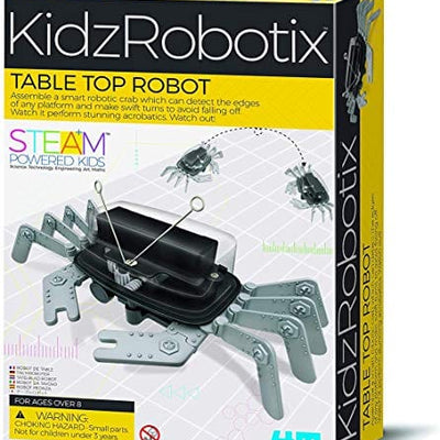 4M 5576 Table Top Robot - DIY Robotics Stem Toys, Engineering Edge Detector Gift for Kids & Teens, Boys & Girls (Packaging May Vary)