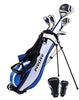 Distinctive Left Handed Junior Golf Club Set for Age 9 to 12 ( Height 4'4" to 5' ), Left Handed Only, Set Includes: Driver (15" ), Hybrid Wood (22, 2 Irons, Putter, Bonus Stand Bag & 2 Headcovers