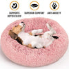 Active Pets Plush Calming Dog Bed, Washable Donut Dog Bed for Small Dogs, Medium & Large, Anti Anxiety Dog Bed, Soft Fuzzy Calming