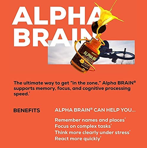 ONNIT Alpha Brain (90ct) - Premium Nootropic Brain Supplement - Focus, Concentration & Memory - Alpha GPC, L Theanine & Bacopa Monnieri