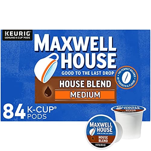 Maxwell House House Blend Medium Roast K-Cup Coffee Pods (84 Pods)