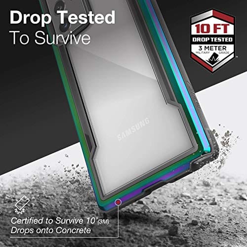 Raptic Shield, Samsung Galaxy Note 20 Case (Formerly X-Doria Shield) - Military Grade Drop Tested, Anodized Aluminum, TPU, and Polycarbonate