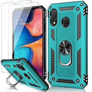 MERRO Galaxy A20 Case with Screen Protector,Galaxy A30 Cover Pass 16ft Drop Test Military Grade Shockproof Protective Phone Case