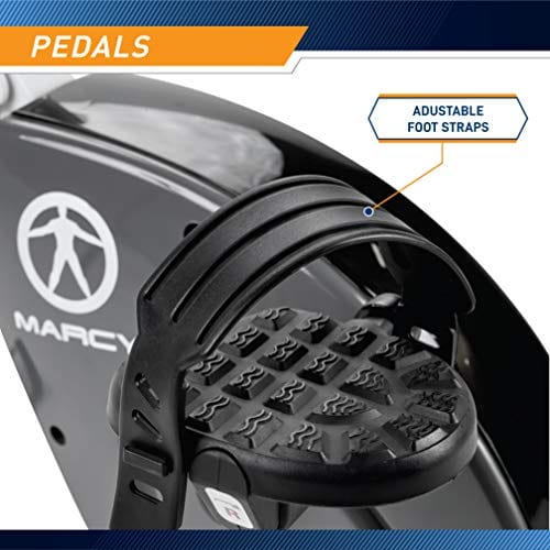 Marcy Foldable Exercise Bike with Adjustable Resistance for Cardio Workout and Strength Training NS-652